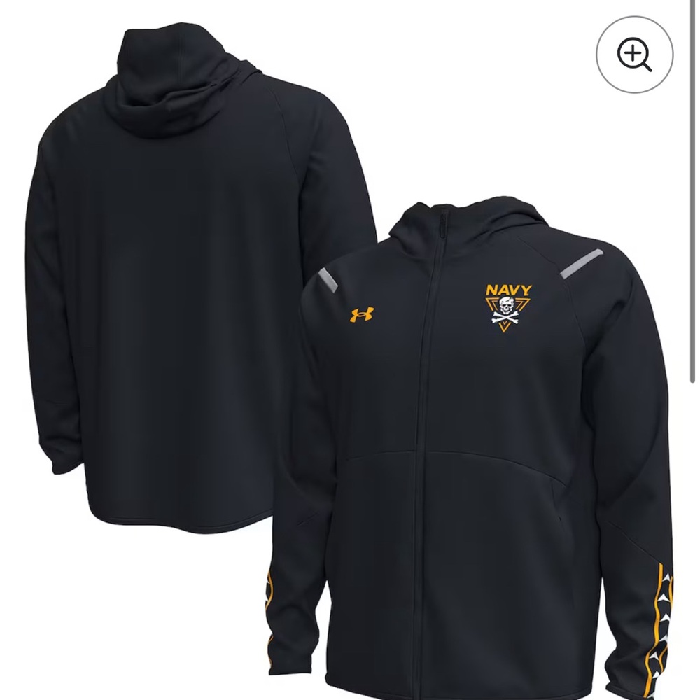 NEW Navy Midshipmen Under Armour 2024 Rivalry Full-Zip Jacket - $160 MSRP 2XL